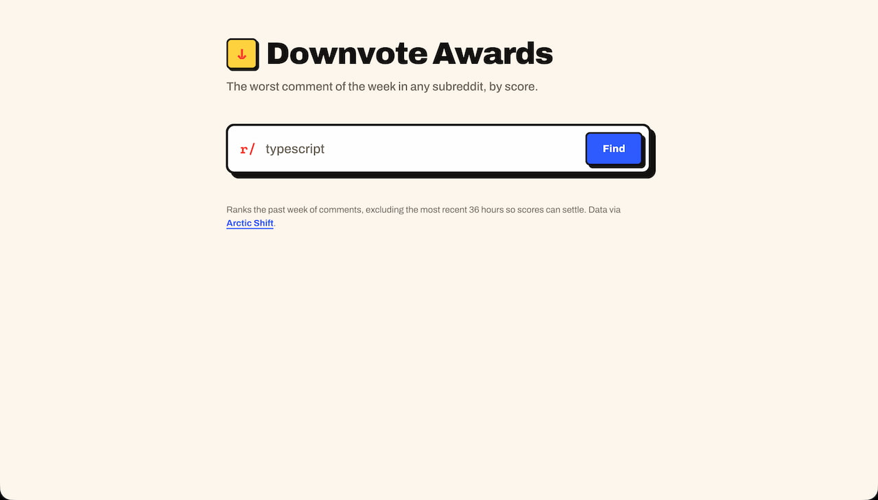 Downvote Awards